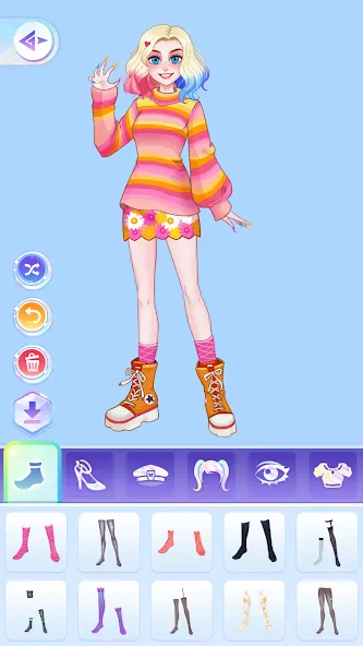 Скачать взломанную YoYa: Dress Up Fashion Girl (ЙоЯ)  [МОД Все открыто] — стабильная версия apk на Андроид screen 4