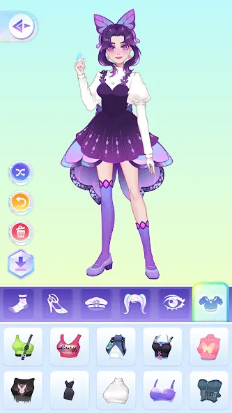 Скачать взломанную YoYa: Dress Up Fashion Girl (ЙоЯ)  [МОД Все открыто] — стабильная версия apk на Андроид screen 5