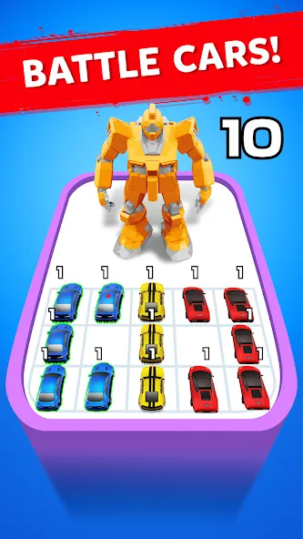 Скачать взломанную Robot Merge Master: Car Games (Мерж Батл Кар)  [МОД Unlimited Money] — последняя версия apk на Андроид screen 2