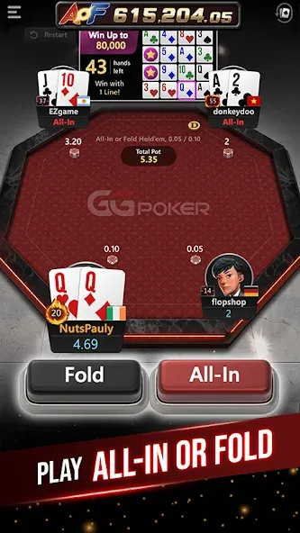 Взлом GGPoker UK — Real Online Poker (Покер Великобритания)  [МОД Бесконечные монеты] — полная версия apk на Андроид screen 5