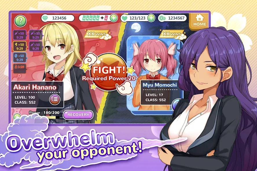 Скачать взломанную Moe! Ninja Girls/Sexy School  [МОД Unlocked] — полная версия apk на Андроид screen 5