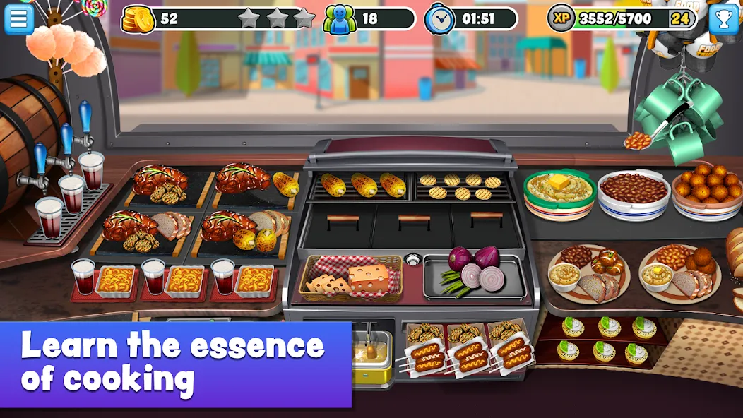 Взломанная Food Truck Chef™ Cooking Games (Фуд Трак Шеф)  [МОД Много денег] — стабильная версия apk на Андроид screen 1