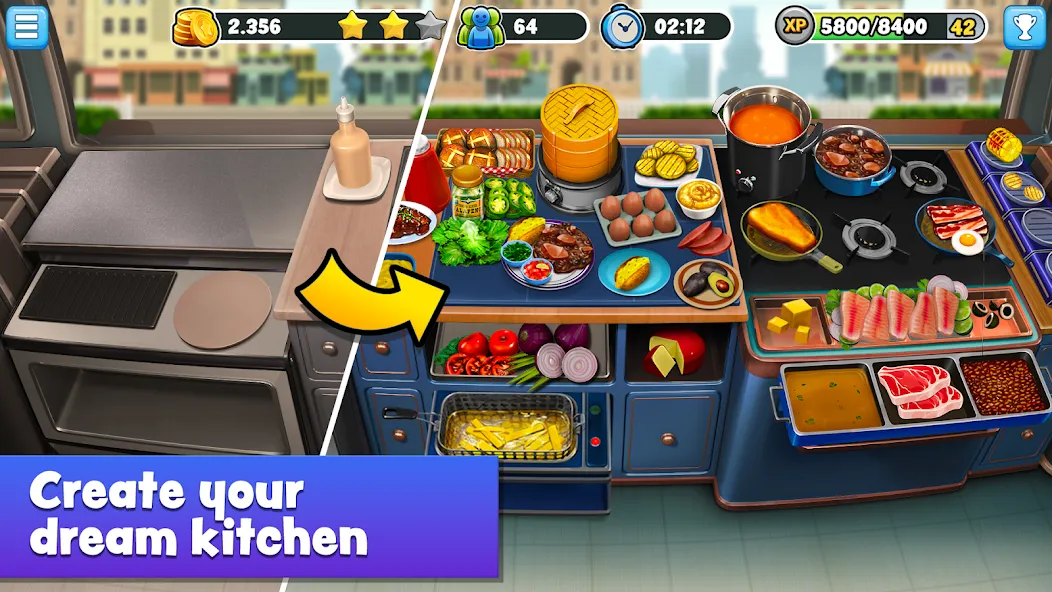 Взломанная Food Truck Chef™ Cooking Games (Фуд Трак Шеф)  [МОД Много денег] — стабильная версия apk на Андроид screen 3