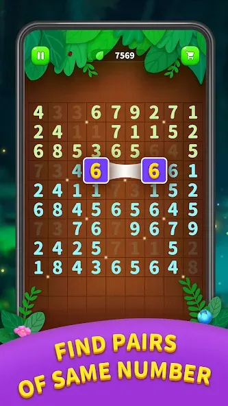 Взломанная Number Match — Ten Pair Puzzle (Намбер Матч)  [МОД Unlimited Money] — последняя версия apk на Андроид screen 1