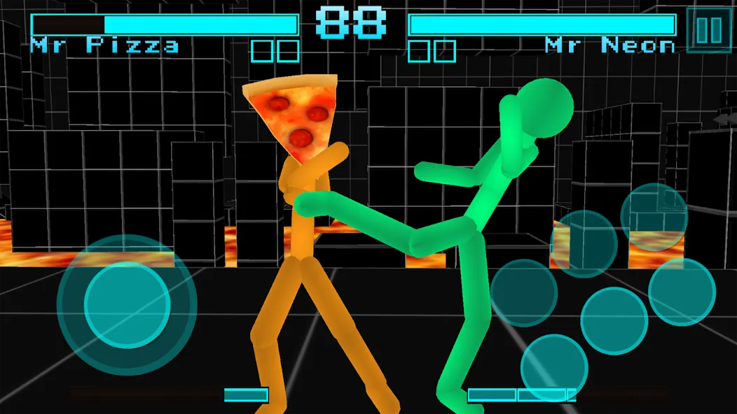 Скачать взлом Stickman Fighting Neon Warrior  [МОД Все открыто] — полная версия apk на Андроид screen 4