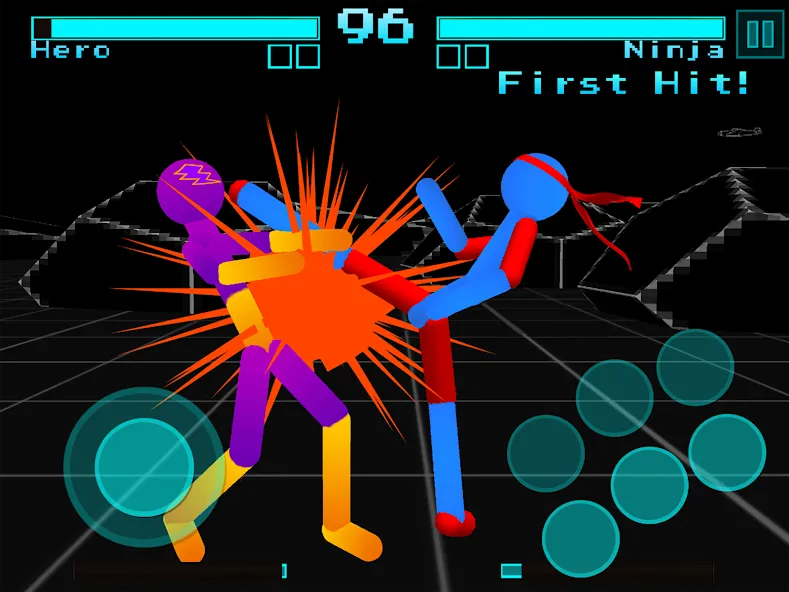 Скачать взлом Stickman Fighting Neon Warrior  [МОД Все открыто] — полная версия apk на Андроид screen 5