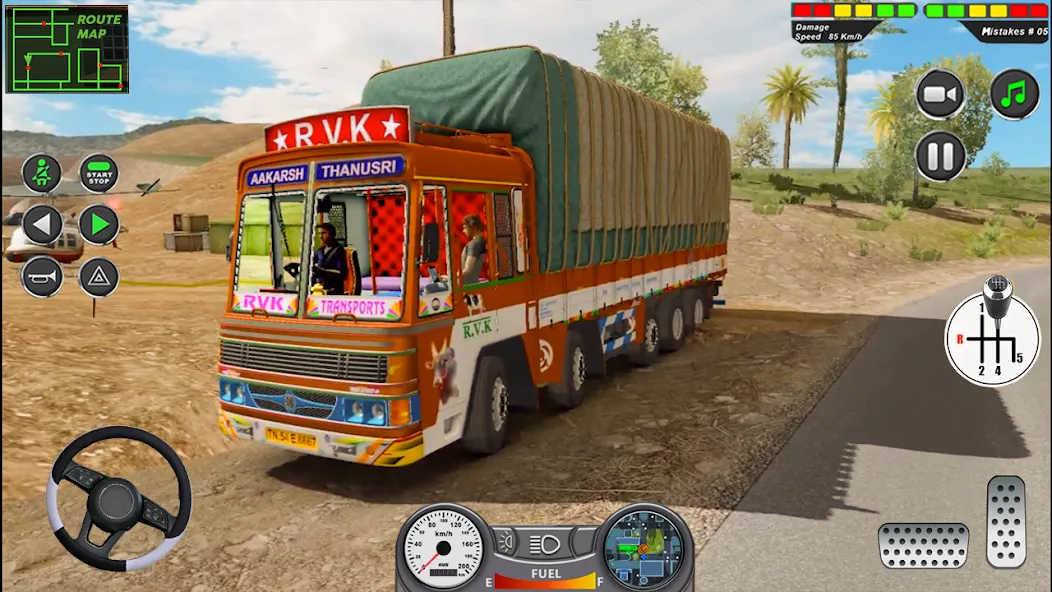 Взлом Indian Heavy Truck Delivery 3D  [МОД Unlimited Money] — стабильная версия apk на Андроид screen 1