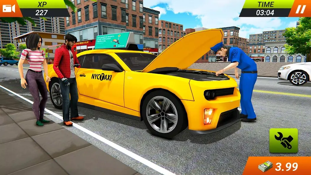 Взлом Modern Taxi Car Glory Driving  [МОД Unlocked] — стабильная версия apk на Андроид screen 3