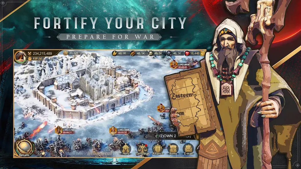 Взлом Land of Empires: Immortal (Лэнд оф Эмпайрс)  [МОД Mega Pack] — полная версия apk на Андроид screen 2