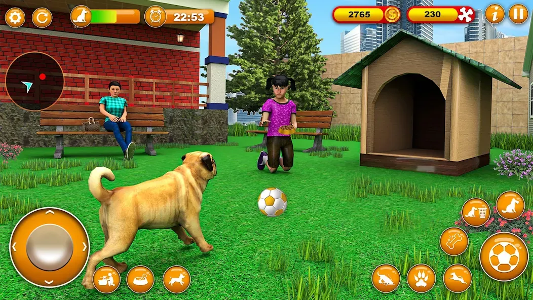 Скачать взломанную Pet Dog Family Adventure Games  [МОД Menu] — последняя версия apk на Андроид screen 2