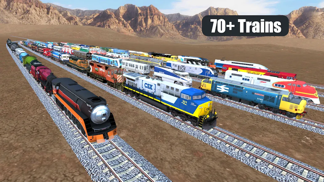 Скачать взломанную Train Sim (Трейн Сим)  [МОД Много монет] — последняя версия apk на Андроид screen 1