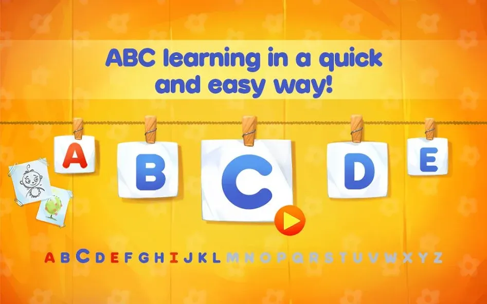 Взлом ABC Alphabet! ABCD games!  [МОД Много монет] — последняя версия apk на Андроид screen 1