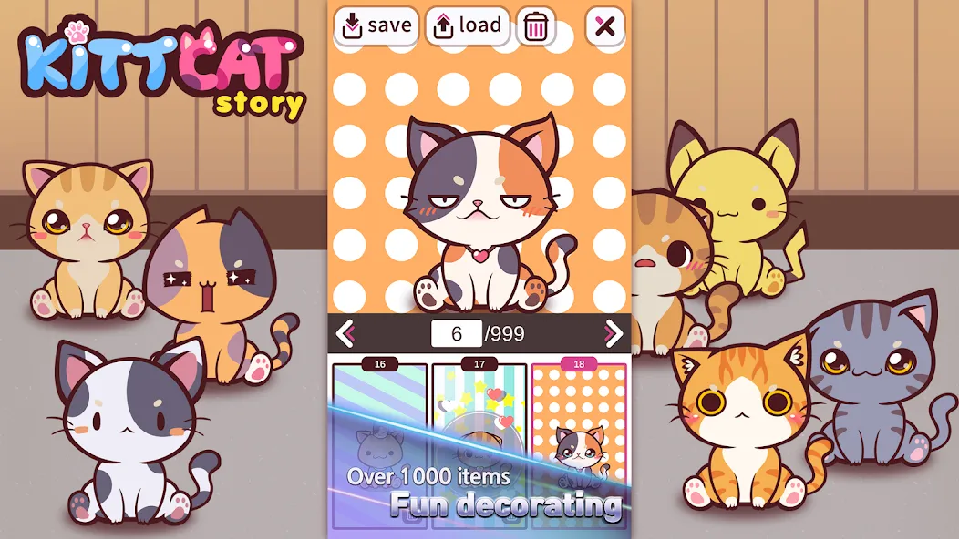 Взломанная KittCat Story : Cat Maker (Киткэт Стори)  [МОД Menu] — полная версия apk на Андроид screen 4