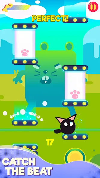 Скачать взломанную Cringe the Cat — Music Game  [МОД Много монет] — стабильная версия apk на Андроид screen 1