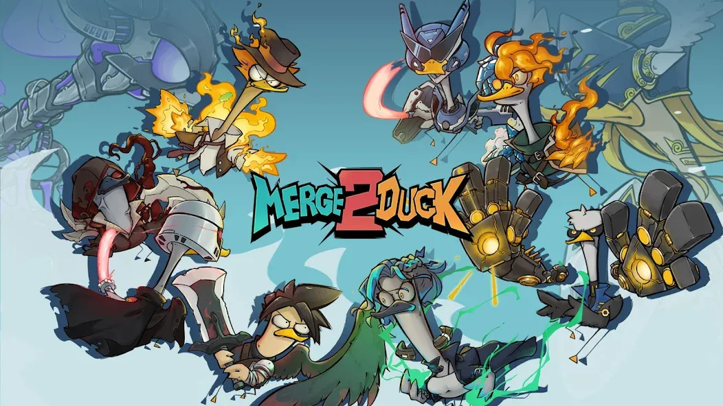 Скачать взломанную Merge Duck 2: Idle RPG (Мердж Дак 2)  [МОД Все открыто] — стабильная версия apk на Андроид screen 1