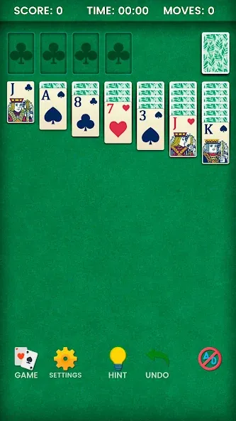 Взлом Klondike Solitaire (Клондайк солитер)  [МОД Много монет] — полная версия apk на Андроид screen 1