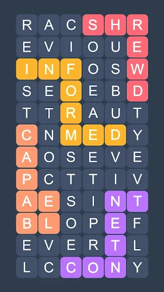 Взломанная Word Search — Evolution Puzzle  [МОД Много денег] — последняя версия apk на Андроид screen 2