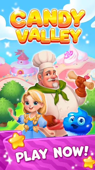 Взломанная Candy Valley — Match 3 Puzzle  [МОД Много монет] — последняя версия apk на Андроид screen 5