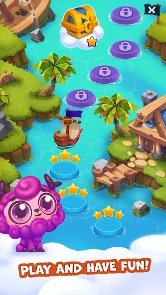 Взломанная Pirate Treasures: Jewel & Gems  [МОД Mega Pack] — полная версия apk на Андроид screen 1