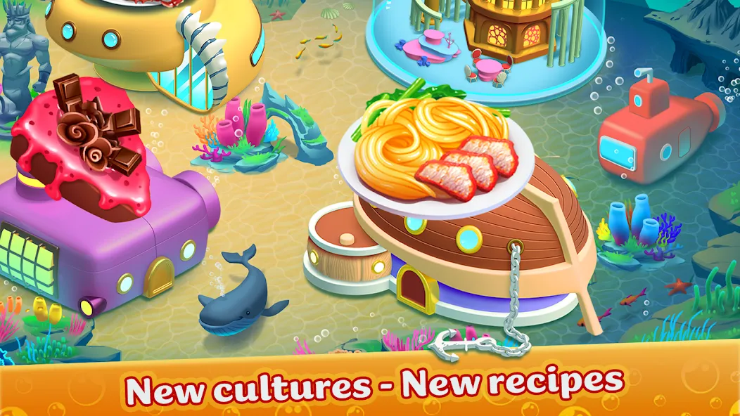 Взлом Cooking Aquarium — A Star Chef (Кукинг Аквариум)  [МОД Mega Pack] — стабильная версия apk на Андроид screen 5