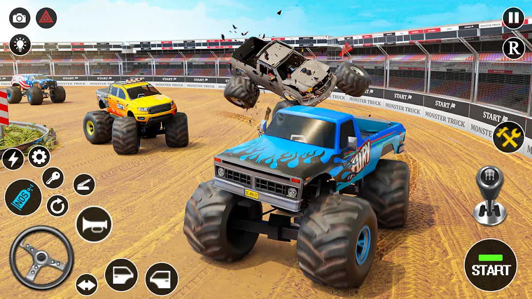 Скачать взлом Fearless US Monster Truck Game (Фирлесс ЮЭС Монстер Трак Гейм)  [МОД Menu] — последняя версия apk на Андроид screen 1