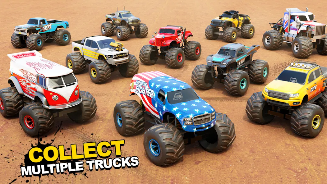 Скачать взлом Fearless US Monster Truck Game (Фирлесс ЮЭС Монстер Трак Гейм)  [МОД Menu] — последняя версия apk на Андроид screen 2