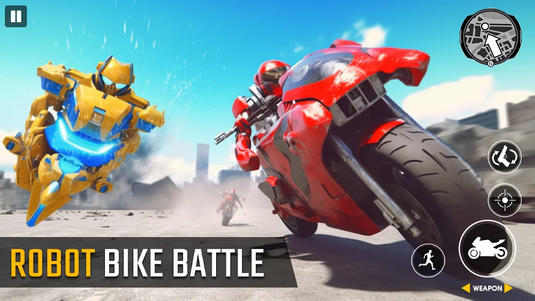 Взломанная Real Robot Bike Transform Game  [МОД Unlimited Money] — последняя версия apk на Андроид screen 5