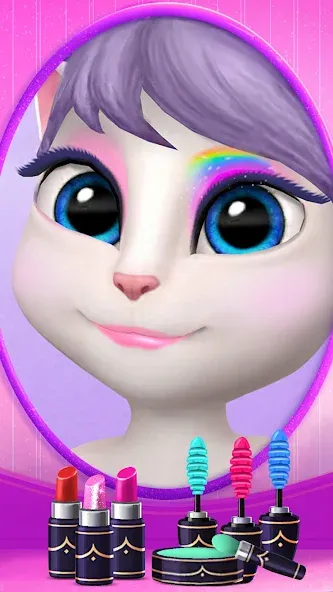 Скачать взломанную My Talking Angela  [МОД Menu] — последняя версия apk на Андроид screen 2