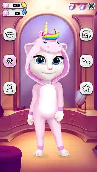 Скачать взломанную My Talking Angela  [МОД Menu] — последняя версия apk на Андроид screen 4