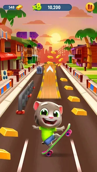 Скачать взломанную Talking Tom Gold Run  [МОД Menu] — полная версия apk на Андроид screen 1