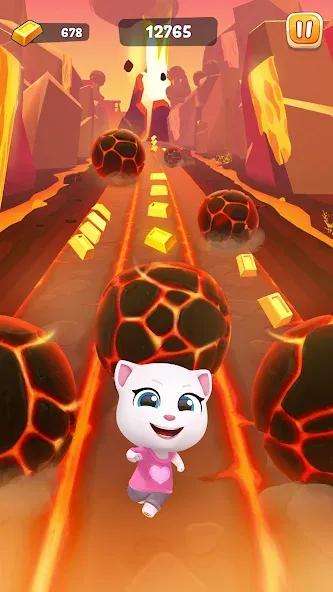 Взломанная Talking Tom Time Rush  [МОД Много денег] — последняя версия apk на Андроид screen 2