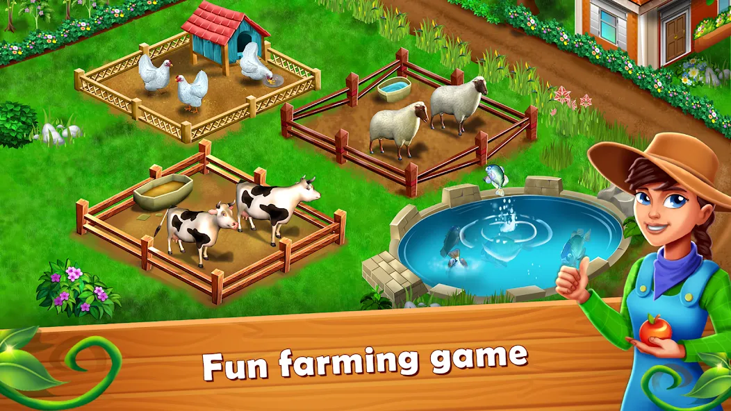 Скачать взломанную Farm Fest : Farming Games (Фарм Фест)  [МОД Бесконечные монеты] — полная версия apk на Андроид screen 1