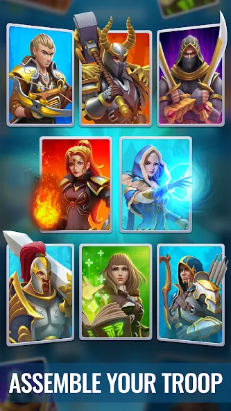 Взлом Raid & Rush — Heroes idle RPG  [МОД Много монет] — стабильная версия apk на Андроид screen 1