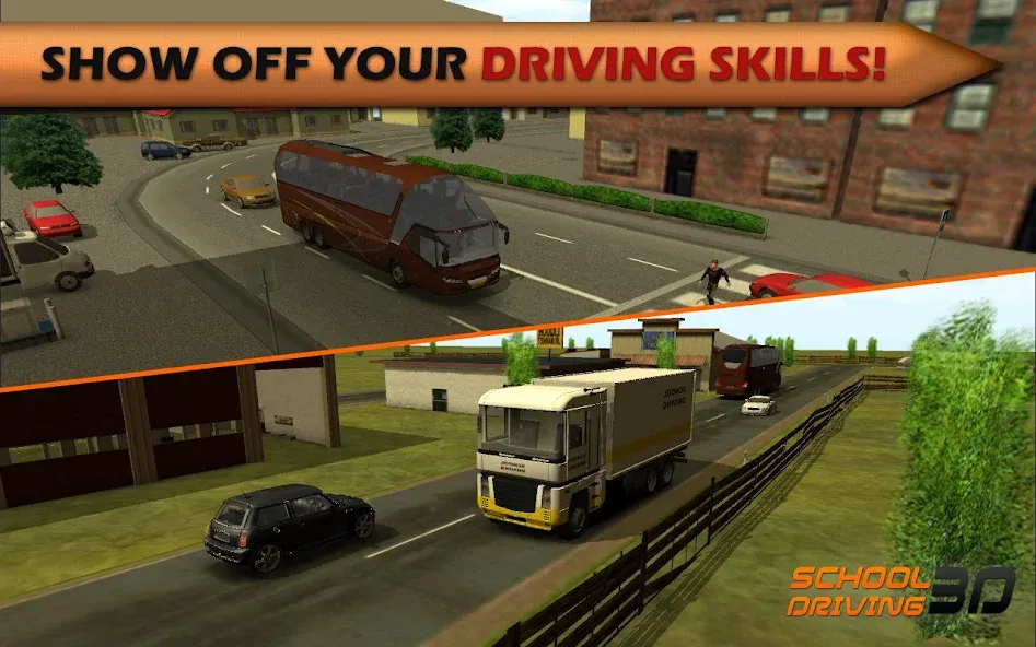 Взломанная School Driving 3D (Скул Драйвинг 3Д)  [МОД Mega Pack] — последняя версия apk на Андроид screen 5