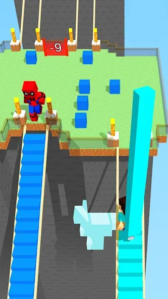 Взломанная Craft Bridge Race (Крафт Бридж Рейс)  [МОД Много денег] — полная версия apk на Андроид screen 1