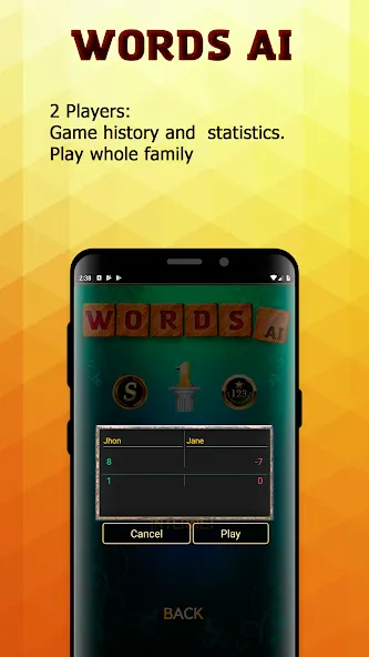 Взлом Words AI Friends Classic  [МОД Menu] — последняя версия apk на Андроид screen 3