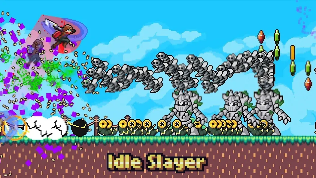 Скачать взломанную Idle Slayer (Айдл Слэер)  [МОД Много денег] — стабильная версия apk на Андроид screen 1