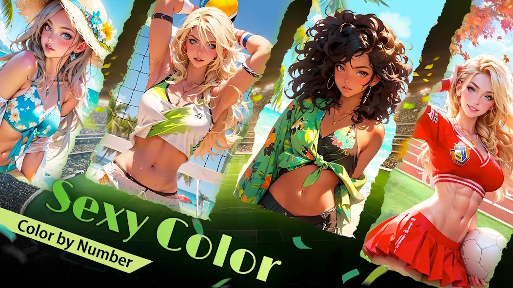 Взломанная Adult Sexy Coloring Games  [МОД Mega Pack] — полная версия apk на Андроид screen 3