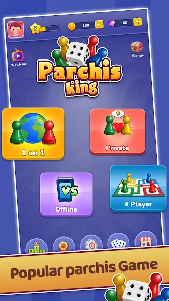 Скачать взлом Parchís  [МОД Mega Pack] — последняя версия apk на Андроид screen 1