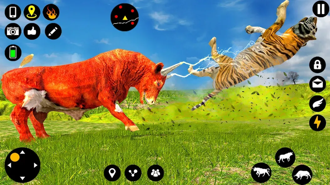 Скачать взломанную Angry Bull Attack Fight Games (Ангри Булл Атак Файт Геймс)  [МОД Бесконечные монеты] — полная версия apk на Андроид screen 2