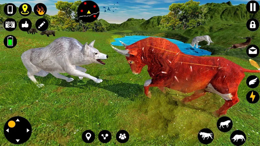 Скачать взломанную Angry Bull Attack Fight Games (Ангри Булл Атак Файт Геймс)  [МОД Бесконечные монеты] — полная версия apk на Андроид screen 3