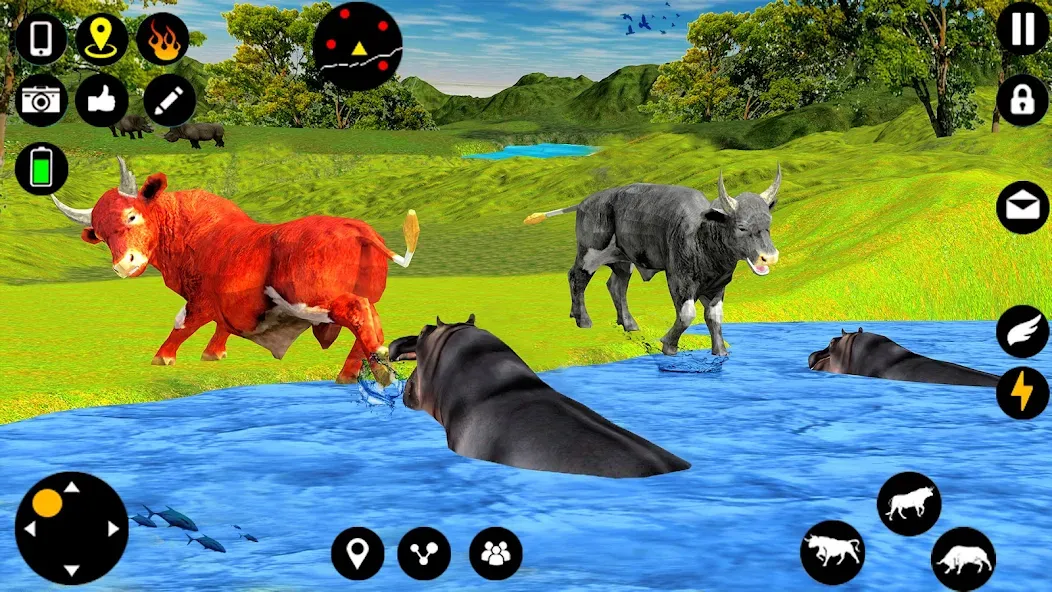 Скачать взломанную Angry Bull Attack Fight Games (Ангри Булл Атак Файт Геймс)  [МОД Бесконечные монеты] — полная версия apk на Андроид screen 4