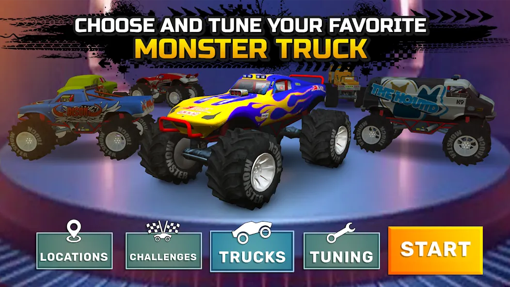 Скачать взлом Monster truck: Extreme racing  [МОД Бесконечные деньги] — последняя версия apk на Андроид screen 5