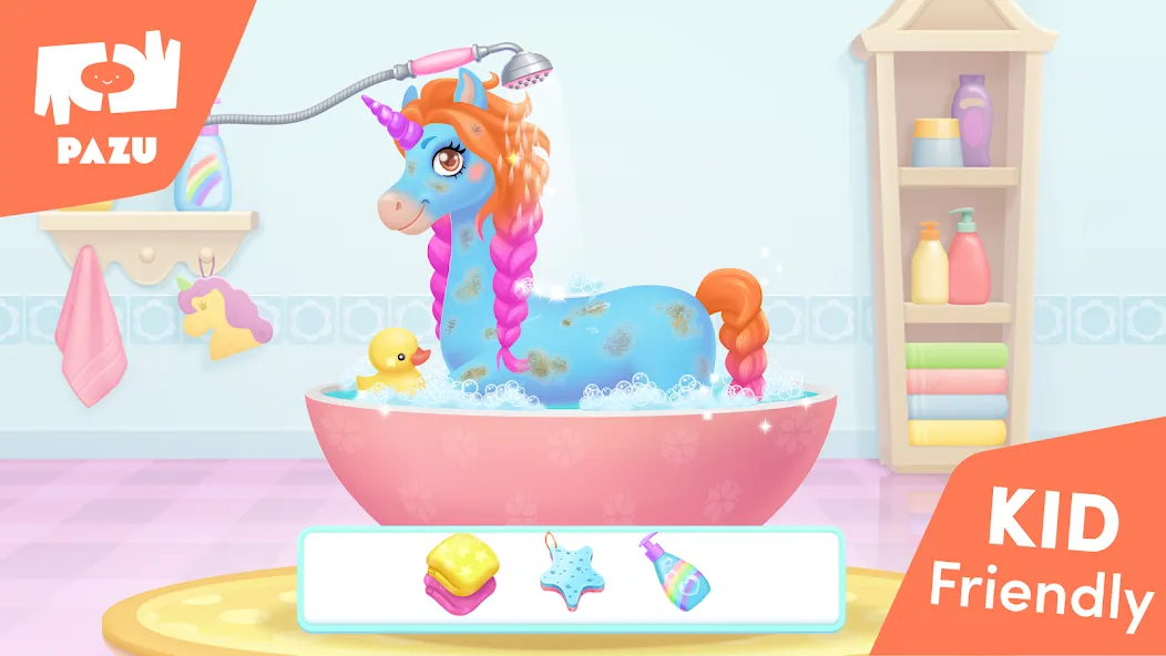 Взломанная My Unicorn dress up for kids  [МОД Mega Pack] — полная версия apk на Андроид screen 3