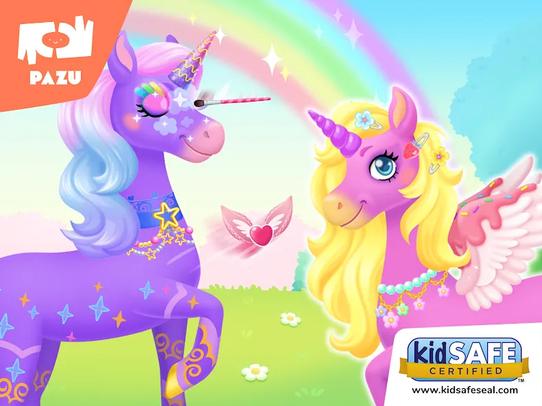 Взломанная My Unicorn dress up for kids  [МОД Mega Pack] — полная версия apk на Андроид screen 5