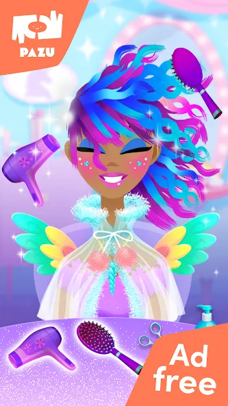 Скачать взлом Girls Hair Salon Unicorn  [МОД Бесконечные монеты] — полная версия apk на Андроид screen 2