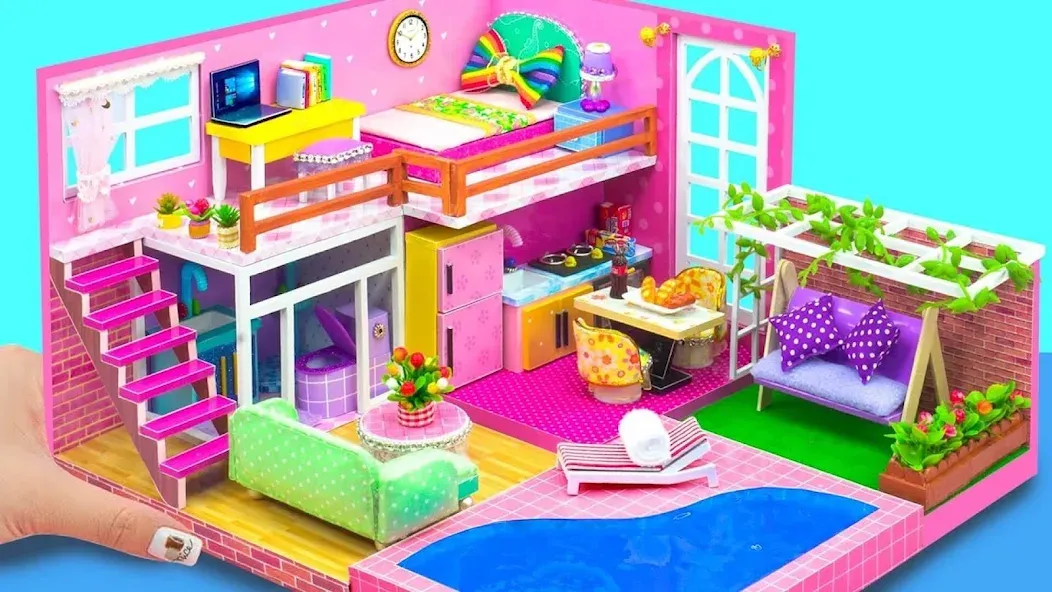 Скачать взлом Girl Doll House Design Games (Дизайнерские игры для девочек Домик для кукол)  [МОД Бесконечные деньги] — последняя версия apk на Андроид screen 2