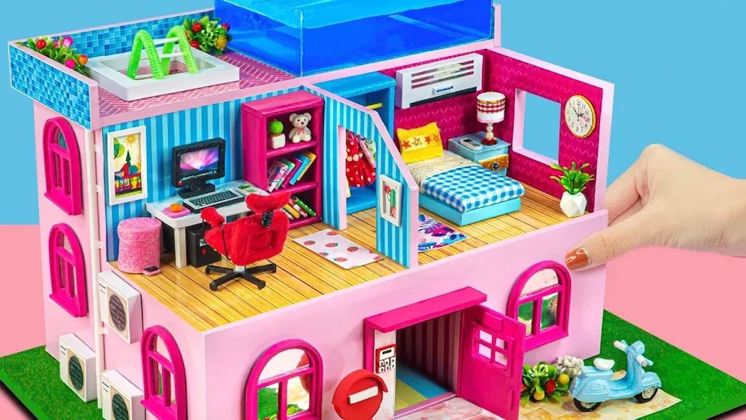 Скачать взлом Girl Doll House Design Games (Дизайнерские игры для девочек Домик для кукол)  [МОД Бесконечные деньги] — последняя версия apk на Андроид screen 3