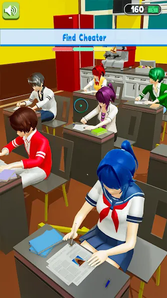 Скачать взломанную Anime School Teacher Simulator  [МОД Меню] — стабильная версия apk на Андроид screen 4