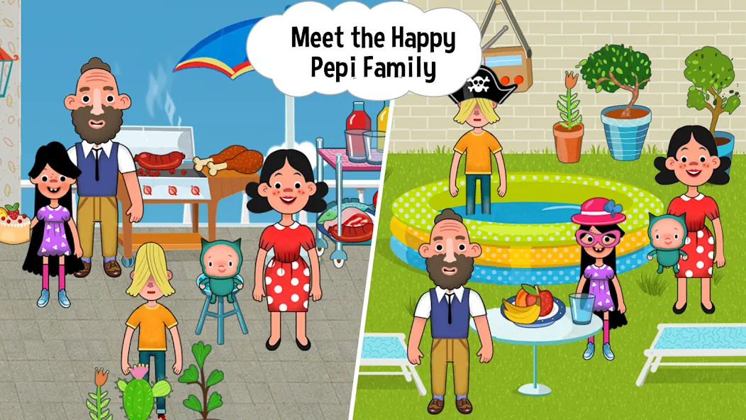 Скачать взломанную Pepi House: Happy Family (Пепи Хаус)  [МОД Меню] — последняя версия apk на Андроид screen 5